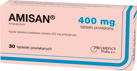 Amisan, 400 mg, tabletki powlekane