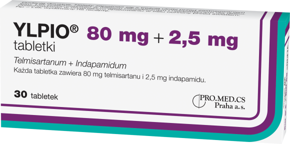 YLPIO, 80 mg + 2,5 mg, tabletki